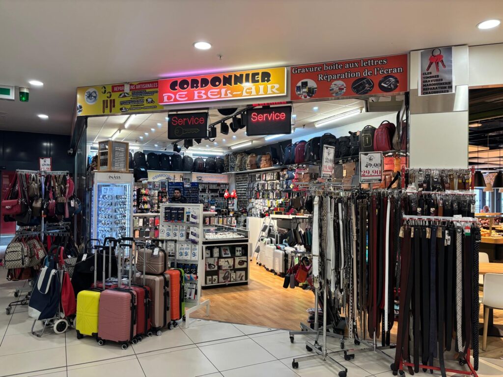 enseigne cordonier de belair au belair centre à yverdon